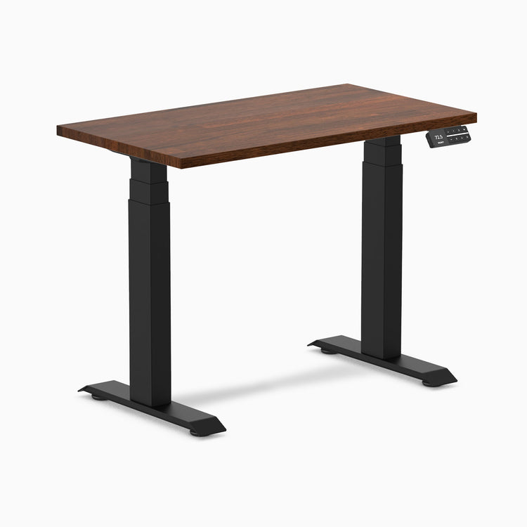 Bureau assis-debout Desky Dual Mini en hévéa