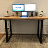 Pied de bureau assis debout Desky Quad Noir mat - Desky®