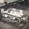 Pied de bureau assis debout Desky Quad Gris - Desky