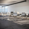 Pied de bureau assis debout Desky Quad Gris - Desky